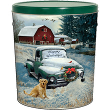 Load image into Gallery viewer, 3.5 Gallon Countryside Christmas Tin
