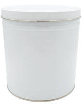 Load image into Gallery viewer, 3.5 Gallon Classic White Popcorn Tin