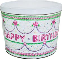 Load image into Gallery viewer, 2 Gallon Happy Birthday Cake Tin
