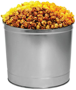 2 Gallon Classic Silver Popcorn Tin