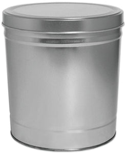 2 Gallon Classic Silver Popcorn Tin